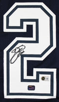 Emmitt Smith Authentic Signed Navy Pro Style Jersey Autographed BAS Witnessed 2