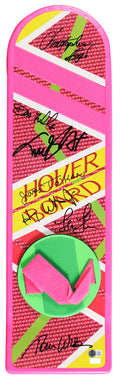 Back To The Future (7) Fox, Lloyd, Thompson, Wilson +3 Signed Hoverboard BAS LOA