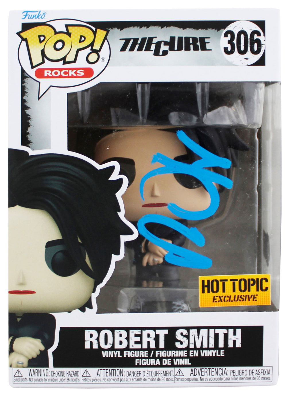 Robert Smith The Cure Signed HT Ex Drop 306 Funko Pop Vinyl Figure BAS #BJ071745
