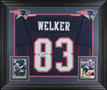 Wes Welker Authentic Signed Navy Pro Style Framed Jersey Autographed JSA Witness