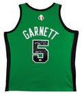 Celtics Kevin Garnett "HOF 20" Signed 10/6/07 Kelly Green M&N HWC Jersey JSA Wit
