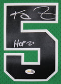 Celtics Kevin Garnett "HOF 20" Signed 10/6/07 Kelly Green M&N HWC Jersey JSA Wit