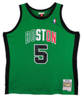 Celtics Kevin Garnett "HOF 20" Signed 10/6/07 Kelly Green M&N HWC Jersey JSA Wit