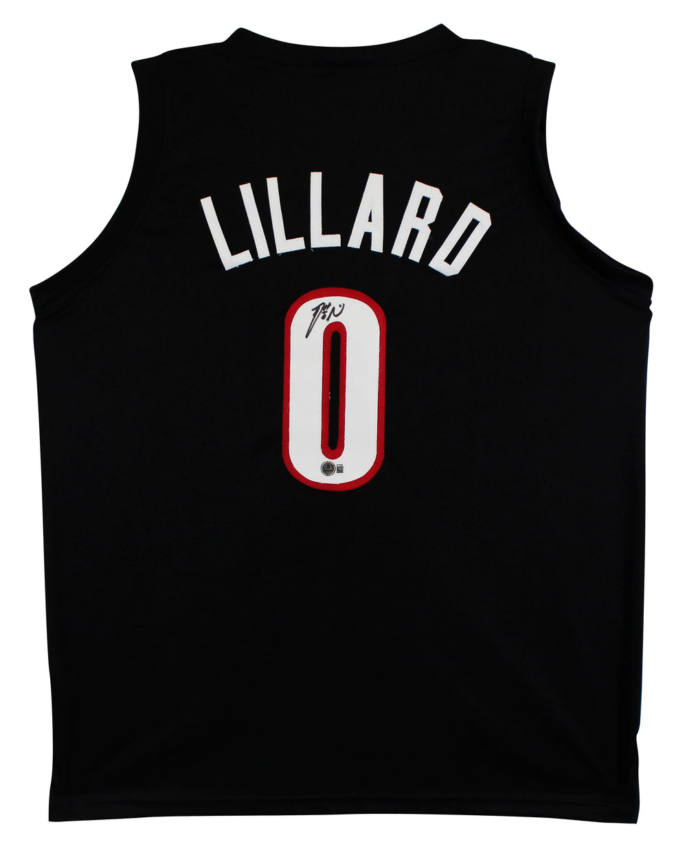 Damian Lillard Authentic Signed Black Dame Time Pro Style Jersey Autographed BAS