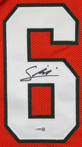 Miami Francis Mauigoa Authentic Signed Orange Pro Style Jersey Autographed JSA