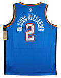 Thunder Shai Gilgeous-Alexander Signed Blue Nike Icon Ed. Jersey JSA #CN81300