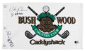 Chevy Chase & Bill Murray Caddyshack Authentic Signed Bushwood CC Flag BAS & JSA