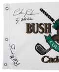 Chevy Chase & Bill Murray Caddyshack Authentic Signed Bushwood CC Flag BAS & JSA