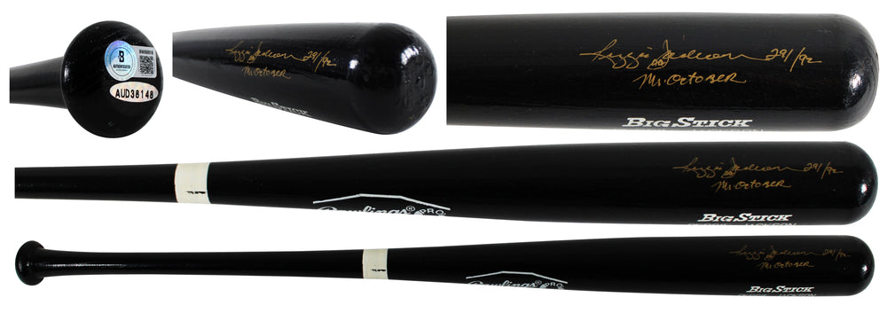 Reggie Jackson "Mr. October" Signed Rawlings Player Model LE #29/92 Bat UDA BAS