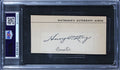 Amelia Earhart & Huey Long Authentic Signed 1x2.85 Cut Signature BAS Slabbed