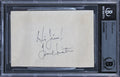 Frank Sinatra "Hi Jim!" Authentic Signed 3.35x5 cut signature BAS Slabbed