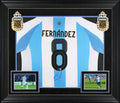 Enzo Fernández Signed Blue & White Argentina Framed Jersey BAS #BU16927