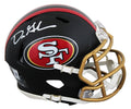 49ers Dre Greenlaw Signed 2025 Rivalries Speed Mini Helmet BAS Witnessed