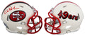 49ers Dre Greenlaw Signed Retro Speed Mini Helmet W/ Case BAS Witnessed