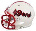 49ers Dre Greenlaw Authentic Signed Retro Speed Mini Helmet BAS Witnessed
