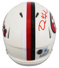 49ers Dre Greenlaw Authentic Signed Retro Speed Mini Helmet BAS Witnessed
