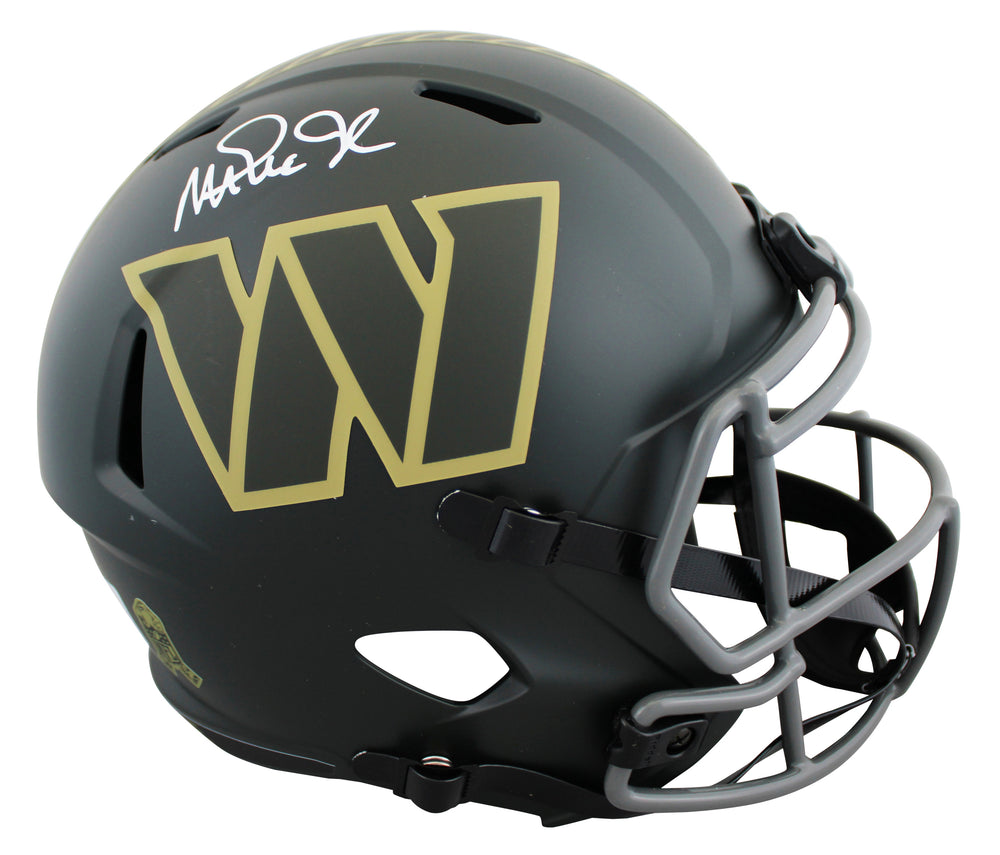 Commanders Magic Johnson Signed STS IV Full Size Speed Rep Helmet BAS Witnessed