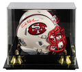 49ers Dre Greenlaw Signed Retro Speed Mini Helmet W/ Case BAS Witnessed