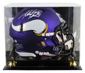Vikings Adrian Peterson Signed Full Size Speed Proline Helmet W/ Case BAS Wit