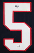 Will Anderson Authentic Signed Navy Blue Pro Style Framed Jersey JSA