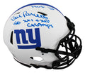 Bill Parcells "2x Insc" Signed Flat White Full Size Speed Proline Helmet BAS Wit