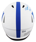 Bill Parcells "2x Insc" Signed Flat White Full Size Speed Proline Helmet BAS Wit