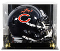 Bears Kyle Monangai Signed Full Size Speed Rep Helmet W/ Case BAS Witnessed