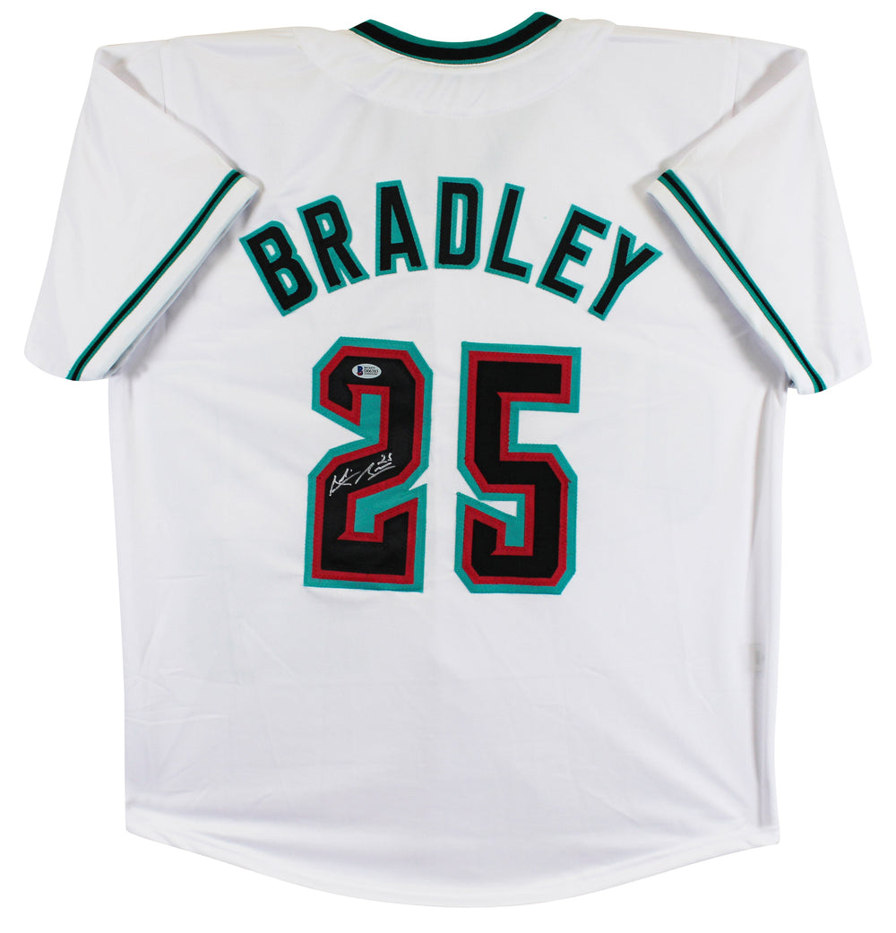 Archie Bradley Authentic Signed White Pro Style Jersey Autographed BAS