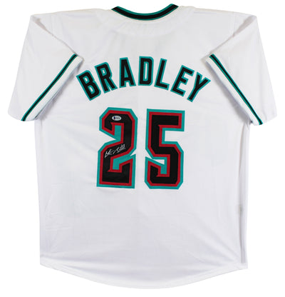 Archie Bradley Authentic Signed White Pro Style Jersey Autographed BAS