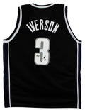 Georgetown Allen Iverson Authentic Signed Black Pro Style Jersey Autographed BAS