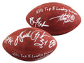 NFL Leading Rushers (5) Payton Smith Sanders Signed Official Nfl Football BAS 1