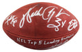 NFL Leading Rushers (5) Payton Smith Sanders Signed Official Nfl Football BAS 1