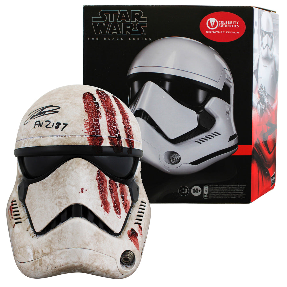 John Boyega Star Wars "FN-2187" Authentic Signed Bloody Full Size Helmet BAS