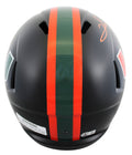 Miami Clinton Portis Signed 2017 Alt Black Full Size Speed Rep Helmet BAS Wit