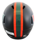 Miami Akheem Mesidor Signed 2017 Alt Black Full Size Speed Rep Helmet JSA Wit