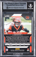Bengals Tee Higgins Signed 2020 Panini Prizm Black #10 Rookie Card BAS Slabbed