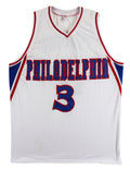 Allen Iverson Authentic Signed White Pro Style Jersey Autographed BAS 2