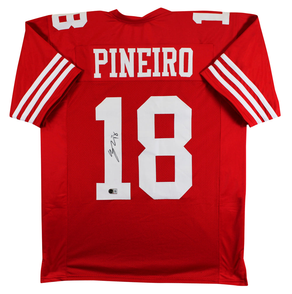 Eddy Pineiro Authentic Signed Red Pro Style Jersey Autographed BAS Witnessed
