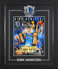 Mavericks Dirk Nowitzki Authentic Signed 11x14 Framed Photo BAS #BS05269