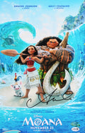 Auli'i Cravalho Moana Signed Framed 11x17 Mini Movie Poster Photo JSA #CI90159