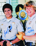 Erik Estrada & Larry Wilcox CHiPS Signed 11x14 Framed Photo BAS Witnessed