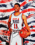 Suns Kevin Johnson Signed 8x10 Framed Team USA Vertical Photo JSA #J59624