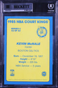 Celtics Kevin McHale 1984 Star Court Kings 5x7 #42 Card Autographed BAS Slabbed