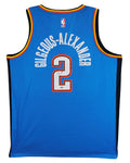 Thunder Shai Gilgeous-Alexander Signed Blue Nike Icon Edition Jersey PSA/DNA