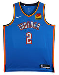 Thunder Shai Gilgeous-Alexander Signed Blue Nike Icon Edition Jersey PSA/DNA
