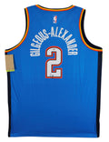 Thunder Shai Gilgeous-Alexander Signed Blue Nike Icon Ed. Jersey PSA #AQ71719