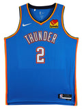 Thunder Shai Gilgeous-Alexander Signed Blue Nike Icon Ed. Jersey PSA #AQ71719