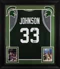 Michigan State Magic Johnson Signed Green Pro Style Framed Jersey BAS Witness 4