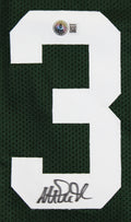 Michigan State Magic Johnson Signed Green Pro Style Framed Jersey BAS Witness 4