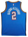 Thunder Shai Gilgeous-Alexander Signed Blue Nike Icon Ed. Jersey PSA #AQ71734